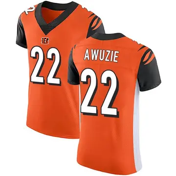 Chidobe Awuzie Cincinnati Bengals Game-Used #22 Black Jersey vs. Cleveland  Browns on November 7 2021