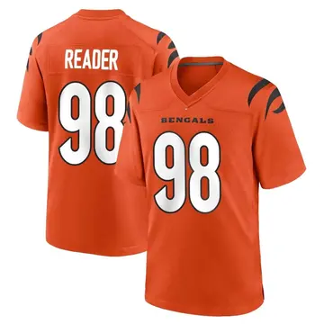 DJ Reader 98 Cincinnati Bengals Super Bowl LVII Champions Youth Game Jersey  - White - Bluefink