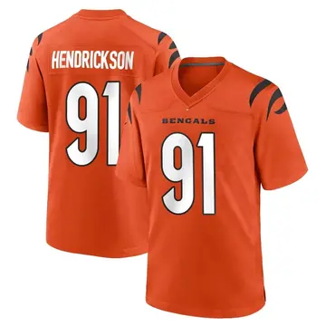 Orange Men's Trayvon Henderson Cincinnati Bengals Game Jersey