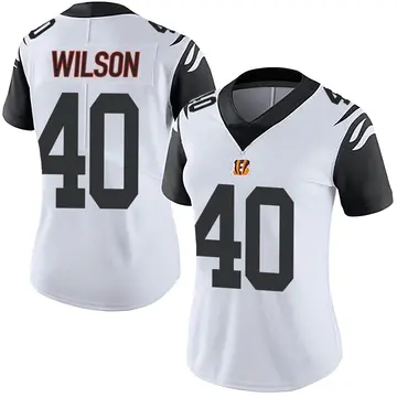 White Women's Brandon Wilson Cincinnati Bengals Limited Color Rush Vapor  Untouchable Super Bowl LVI Bound Jersey