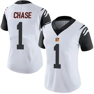 Ja'Marr Chase Cincinnati Bengals Youth Legend White Color Rush T-Shirt