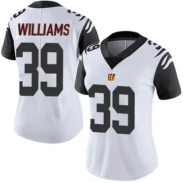 White Women's Evan McPherson Cincinnati Bengals Limited Color Rush Vapor  Untouchable Jersey