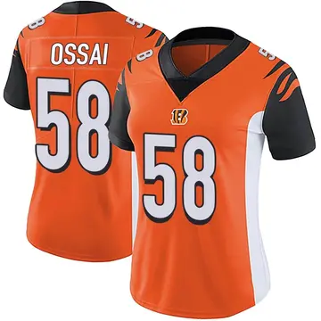 Ohio Sports Group Joseph Ossai Cincinnati Bengals Autographed Orange Custom Jersey - JSA Authentic