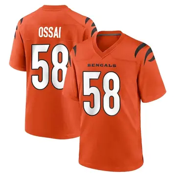 Joseph Ossai 58 Cincinnati Bengals Game Jersey - Black - Bluefink